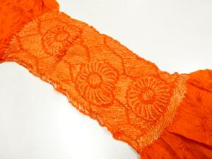 正絹　絞り　帯揚げ